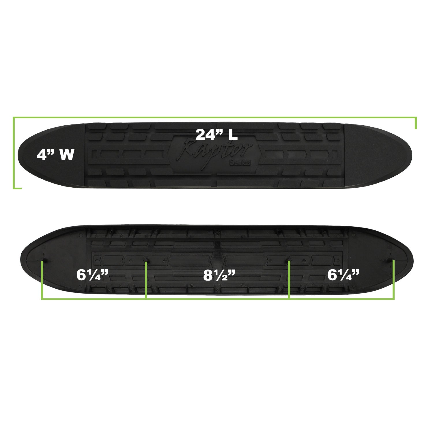 RPSP - STEP-006 - 4in Oval Step Pad (With Raptor logo. Clips Included) Qty 1